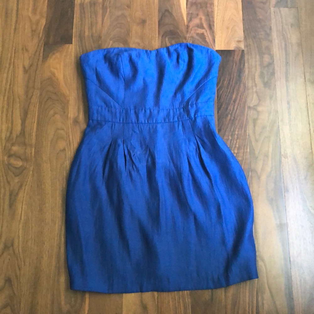 Strapless Dress in Blue